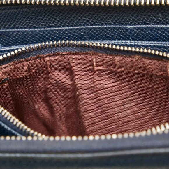 Bulgari Bvlgari Bvlgari Navy Leather Wallet (Pre-Owned) - Picture 10 of 12